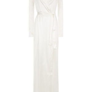 La Perla White Silk Robe  XS